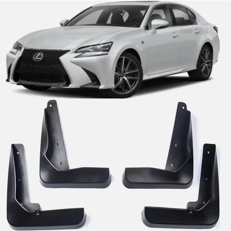 자동차 머드플랩 4x 액세서리 Lexus GS GS200 GS250 GS300 GS350 GS450 GS450H L10 20122020 머드가드 스플래시 가드 머드 펜더