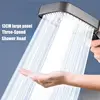 13cm Large Panel 3 Modes Adjustable Shower Head High Pressure Massage Shower Head Filter Element Bathroom Accessories 5
