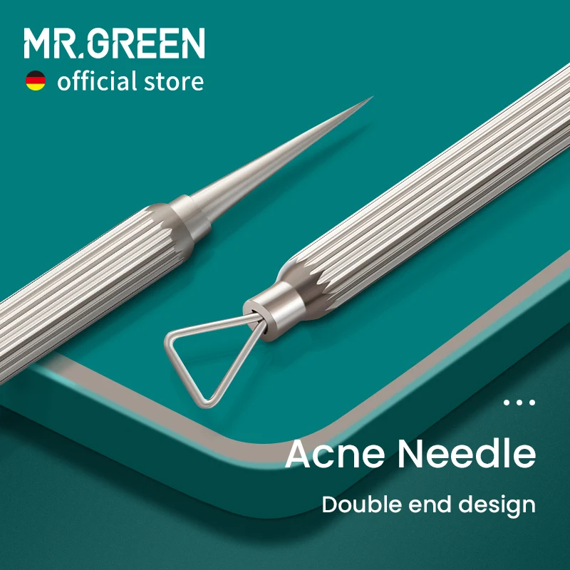 MR.GREEN Blackhead Remover Acne Removal Needle Professional Pimple Spot Popper Tools Zit Extractor Face Skin Care Beauty Facial 1шт hengjia topwater popper приманка пресноводный бионический воблер рыболовная снасть для форели щука окунь