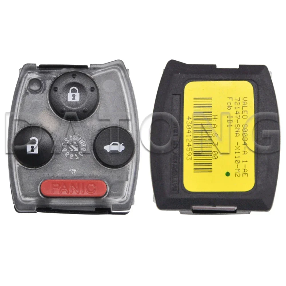 

Datong World Car Remote Control Key For Honda Civic CRV 3+1Button S0084 313.8MHz 2 Button S0087 433.9MHz ID46 7961 Original Part