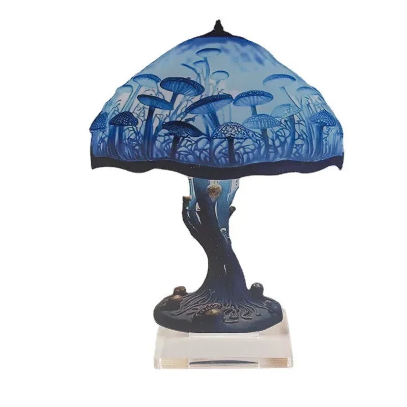 Resin Pendant Decoration Vintage Dyed Mushroom Plant Flower Series Snail Octopus Bedside