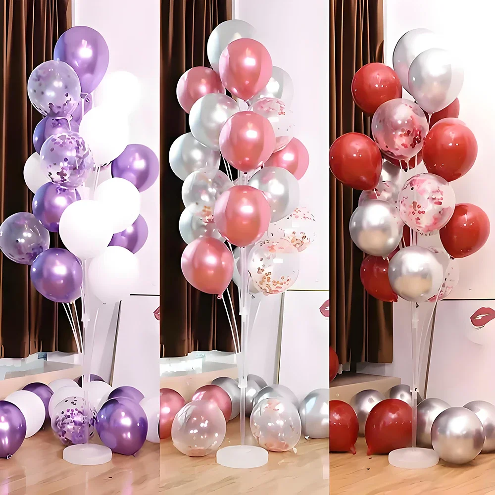 Balloon Stand 2 sets With Base For Wedding Christmas New Year Birthday Graduation Party Decor