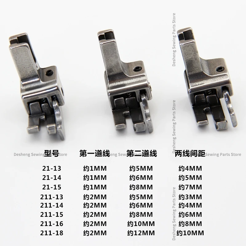 Description Picture 4 of item21-13 21-14 21-15 211-13 211-14 211-15 211-16 Pressing Two-Thread High and Low Presser Foot Suit Work Clothes Pocket Placket Sew