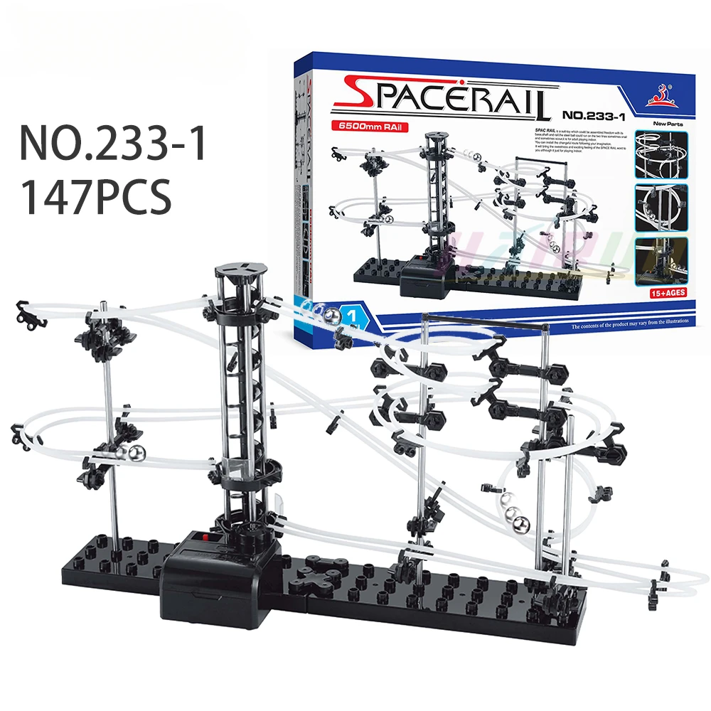 Roller Coaster Building Blocks Ball Circuit Marbles Track Sets for Children 7-14 Years