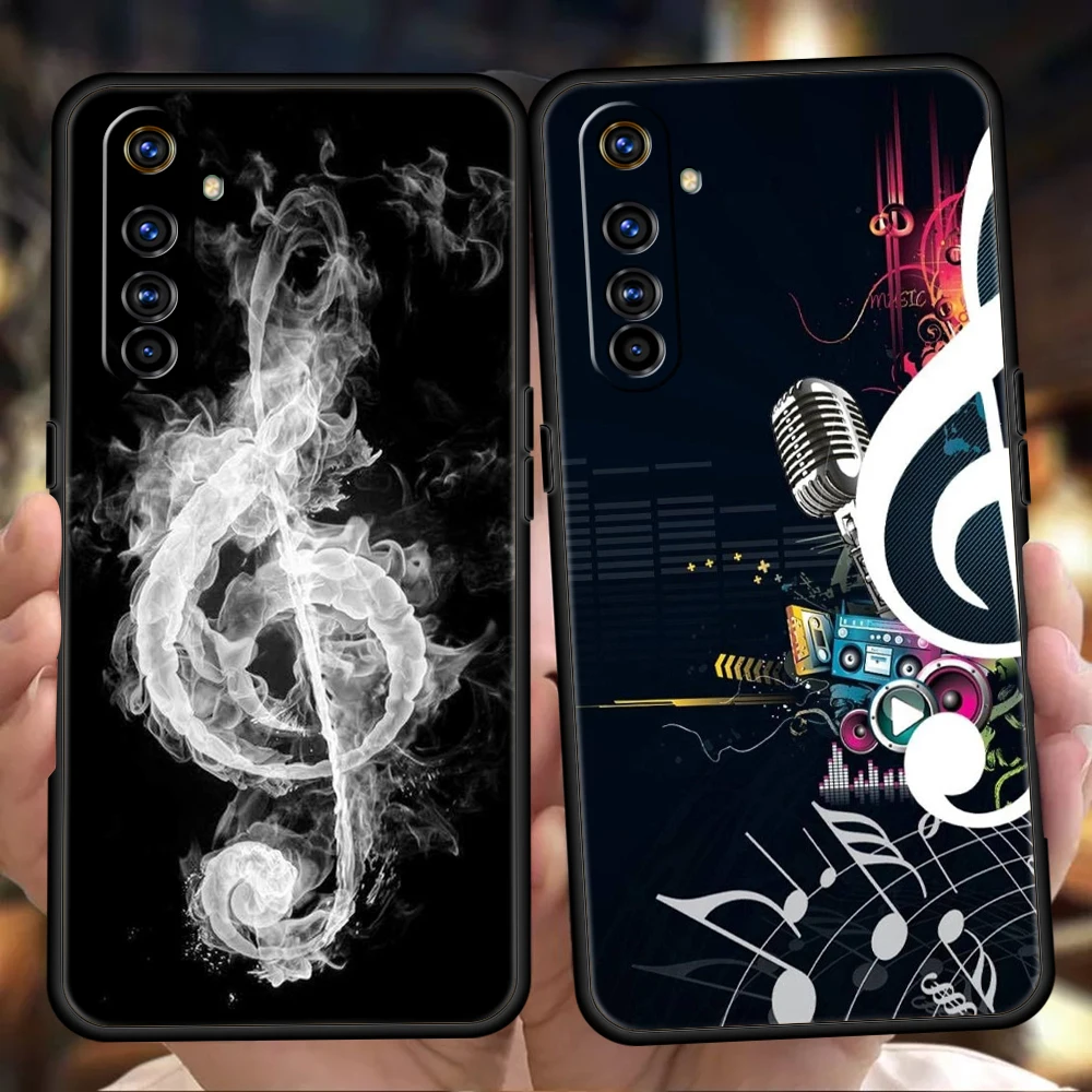 Stylish Music-Themed Soft TPU Phone Case Cover
