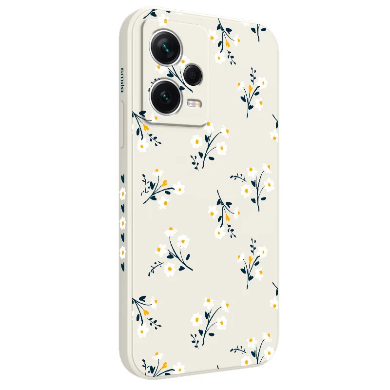 Exquisite Floral Silicone Soft Phone Case