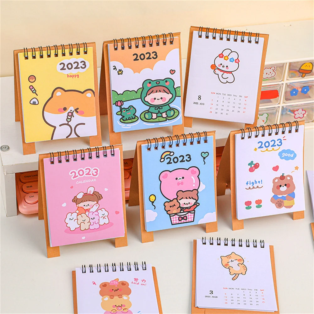 2023 Cute Cartoon Desk Calendar 365 Days Mini Desk Calendar Dual Daily  Scheduler Table Planner Yearly Agenda Desktop Ornaments - Desk Calendar -  AliExpress