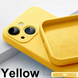 Luxur Premium Liquid Silicone Phone Case - Straight Edge Design for 7 - 8 - SE 2020 (Yellow)