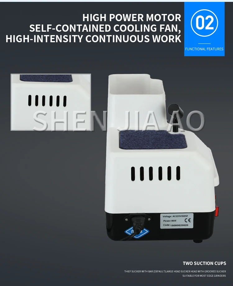 Optical Manual Lens Edger Hand Cutting Grinder Machine With 3 Wheels WB-3306B 18