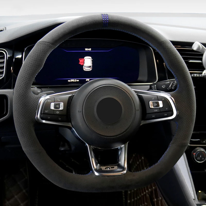 Coprivolante Real Alcantara Per Volkswagen Vw Golf Gti 7 Gtd Gte 7 R 7 Polo (R-Line) 2013-2021 Funda Volante