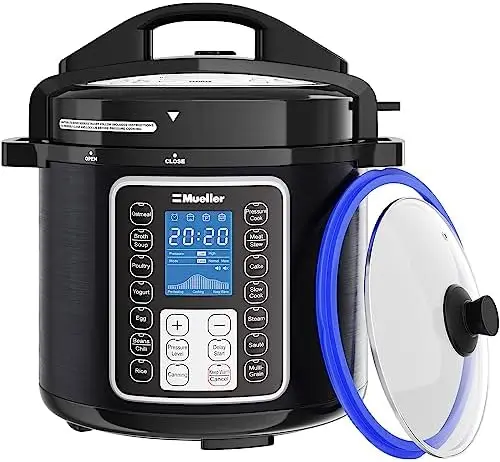 

UltraPot 10-in-1 Pressure Cooker 6 Quart with 8 Safety Features, Rice Cooker, Slow Cooker, Saute, Yogurt Maker, Custom & Pre Oll