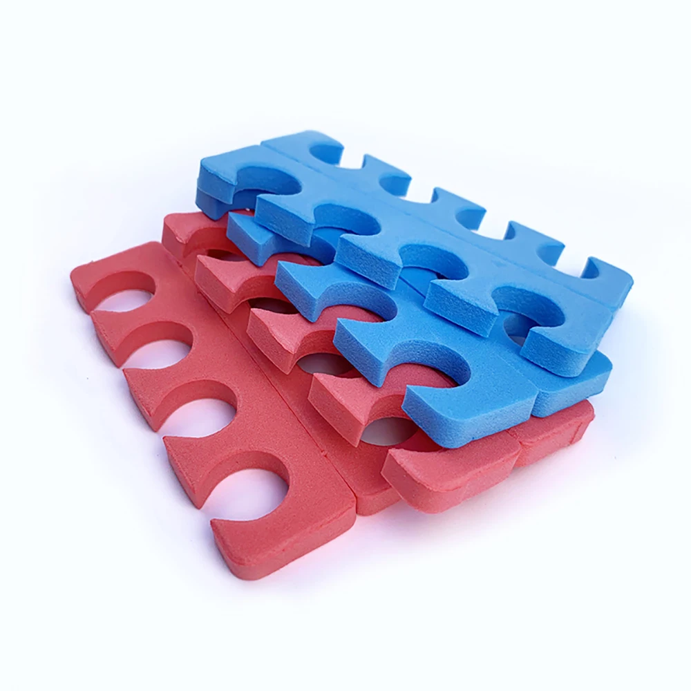 100 Pairs Nail Toe Separator EVA Sponge Environmental Protection Material Salon Shop Special Disposable Nail Tools