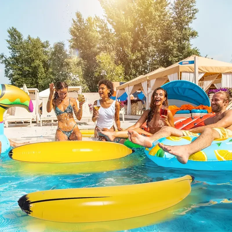 12-Pack Inflatable Bananas Great for Bachelorette Parties, Pool