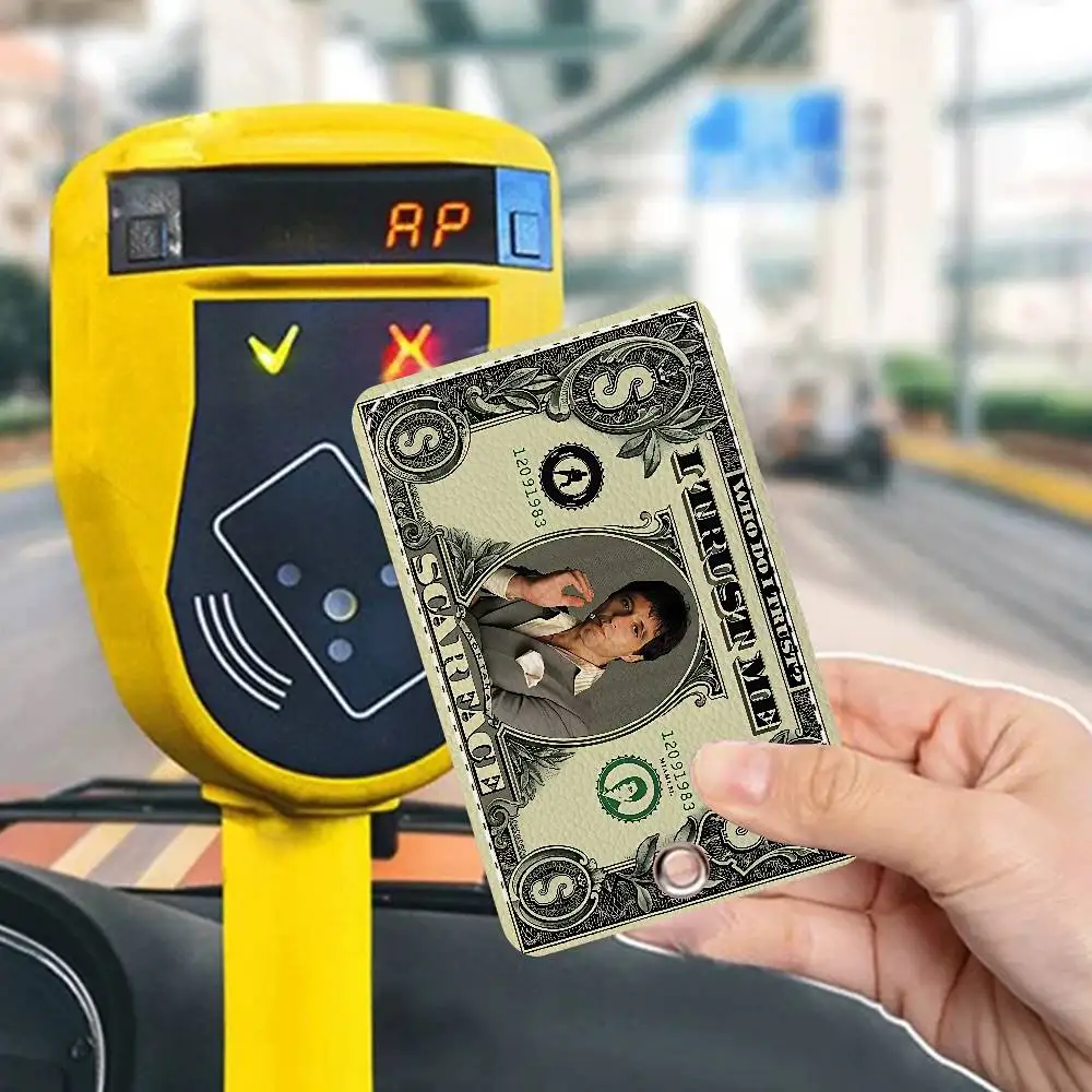 S-스카페이스 토니 몬타나 사무용품 남녀 신용카드 키링 학생증 ID 카드 홀더 자격증 홀더 카드