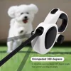 Automatic Retractable Pet Leash,5m Long Dog Walking Traction Lead With Waste Bag Dispenser Puppy Durable Led Light Rope Supplies 3