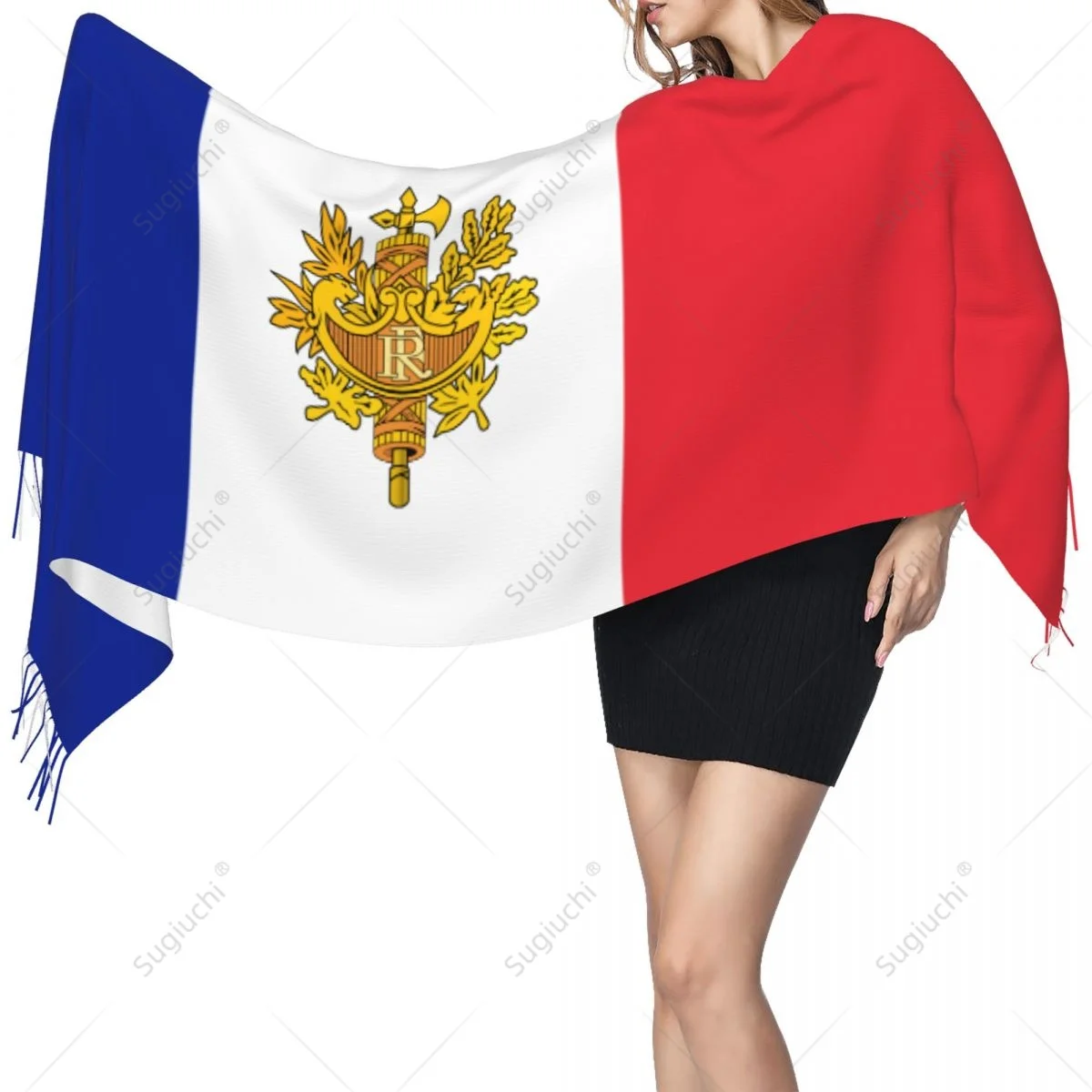 

Эмблема Франции, оригинальная теплая Пашмина, многофункциональная осенне-зимняя модель унисекс