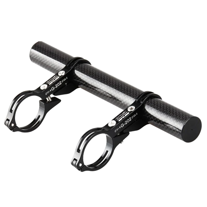 GUB G202 Bicycle Handlebar Extender Lengthened Design Carbon fiber/Aluminum Alloy Mountain Bike Mount Mobile Phone Holder