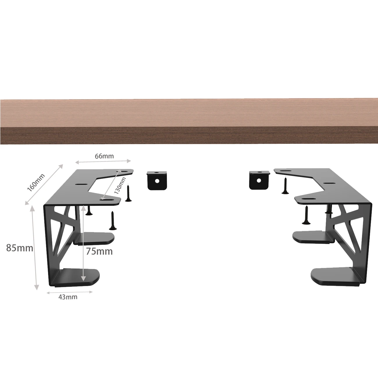 Monzlteck Universal Under Desk storage Mount for Xbox Series S, Xbox One S/X,Xbox 360,PS4 Slim/pro,Desktop Mini PC Holder