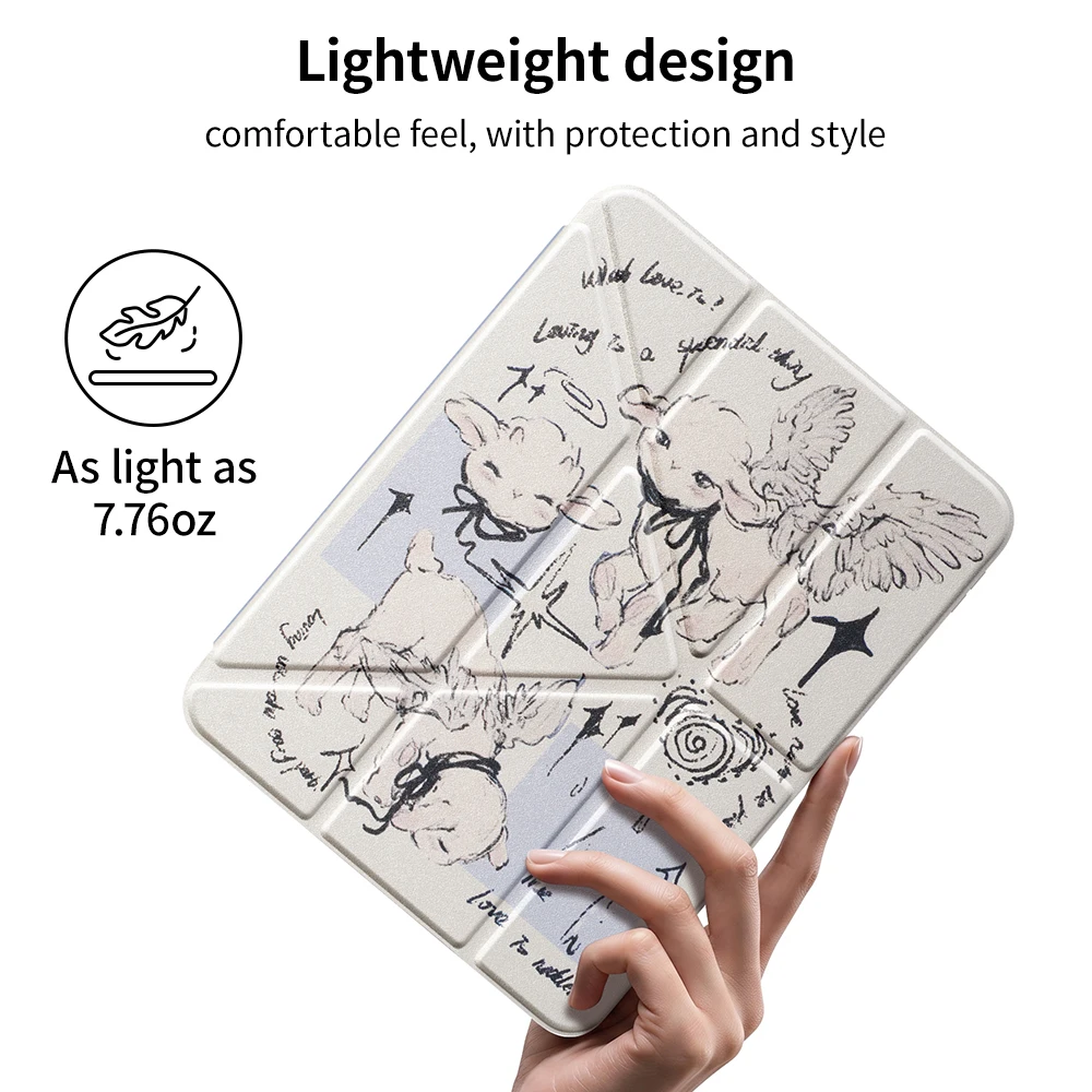 Acrylic Protective iPad Case with Pencil Holder