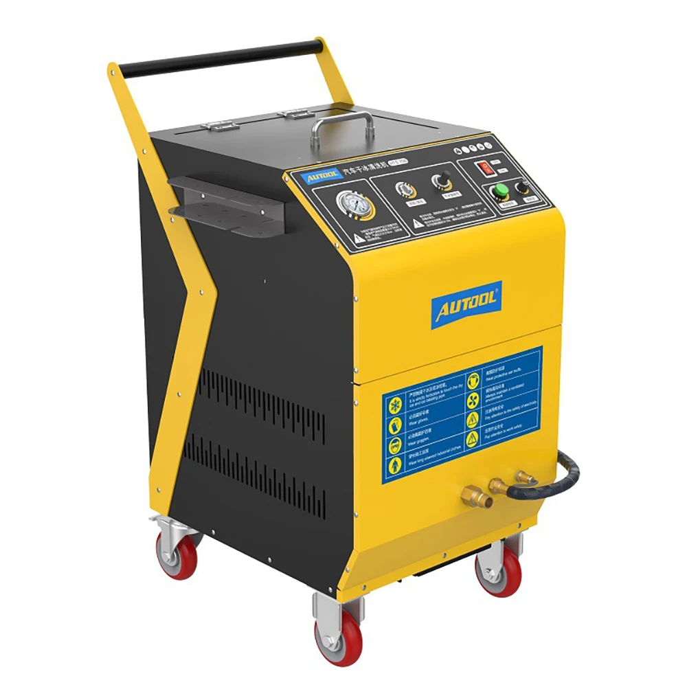 LINXINO HTS708 Automotive Dry Ice Blasting Cleaning Machine,110V Dry Ice  Blasting Machine,Dry Ice DE-Carbon Cleaner Applies with All Vehicle