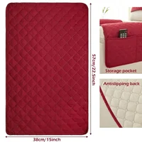 Quilted Recliner Sofa Slipcover Anti Slip Dogs Pet Kids Sofa Mat Armchair Armrest Towel Lazy Boy Chair Cover Furniture Protector 2