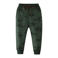 Jumping Meters 2-7T Boys Girls Sweatpants Trousers Autumn Spring Dinosaur Drawstring Baby Trousers Pants Sport Harm Kids Pants 1