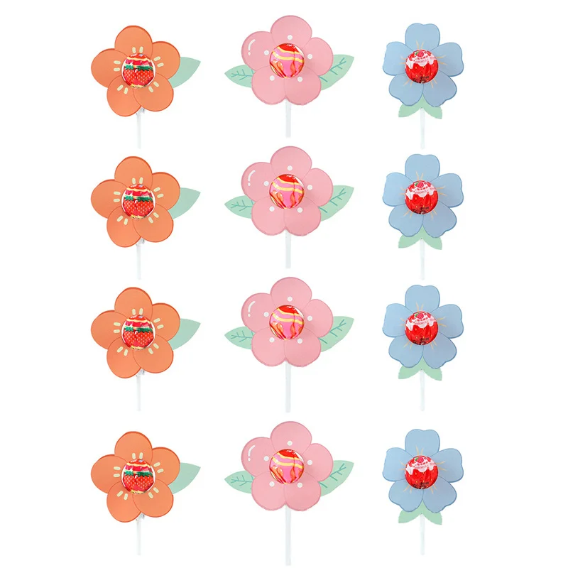 1セットかわいい動物ロリポップパッケージカード花キャンディ包装子供の日ギフト誕生日カップケーキトッパーパーティーの装飾 AliExpress  Mobile