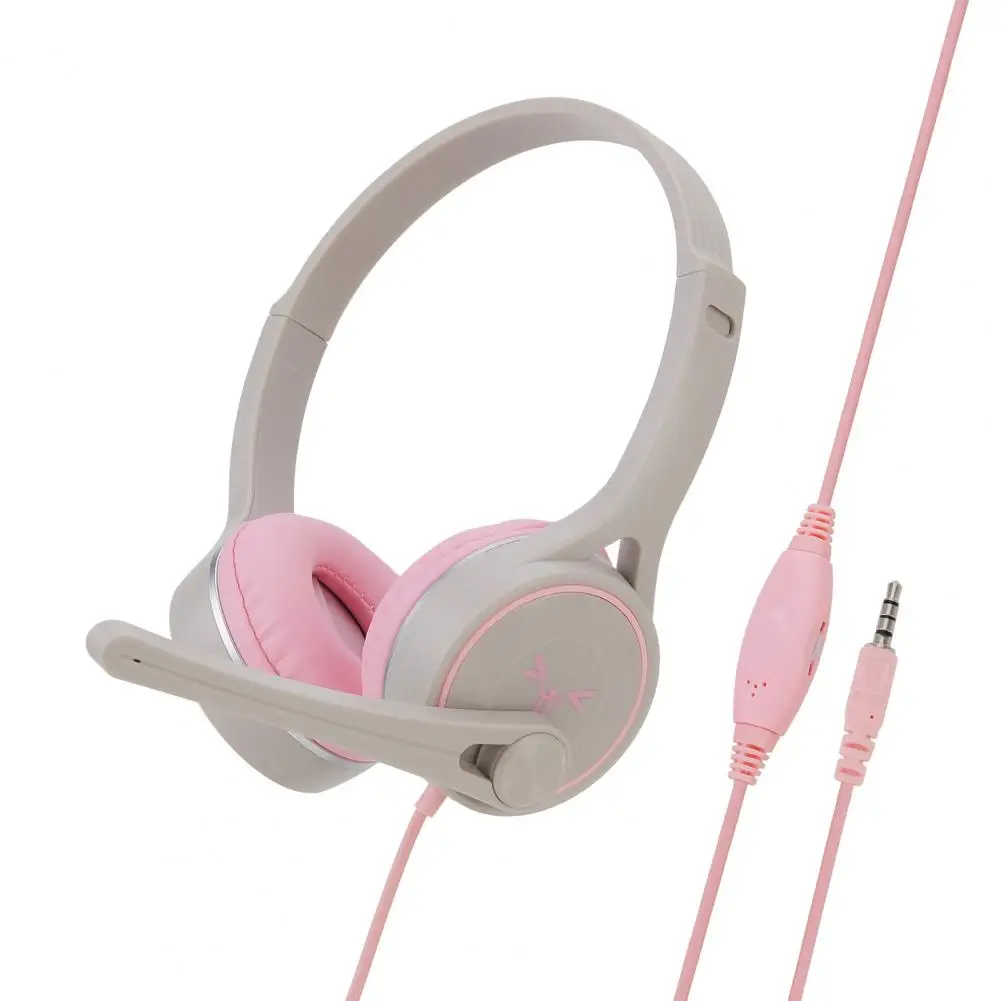 

SY-G30 Wired Headphone Comfortable Noise Reduction Over-Ear Computer Headphone with Microphone for Online Course