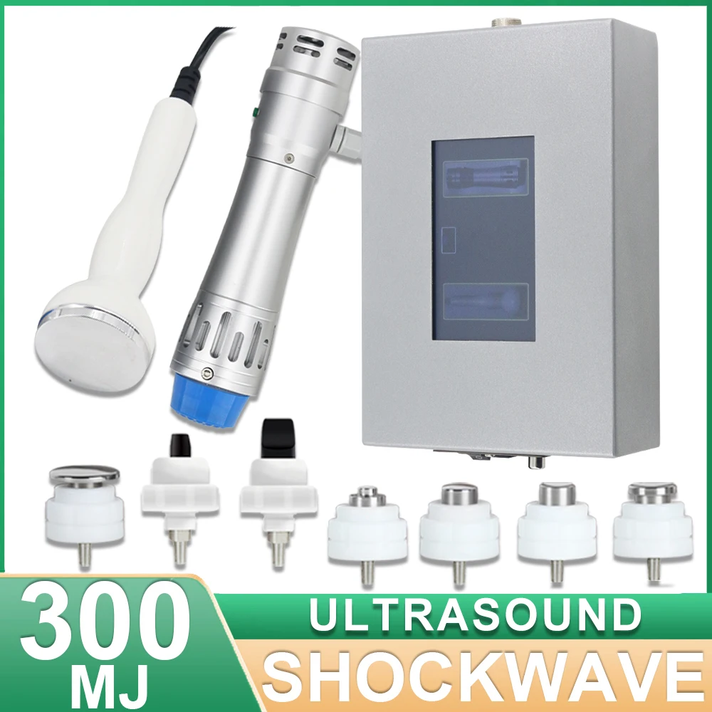 

Professional Shockwave Therapy Machine 300MJ Shock Wave Ultrasound Equipment For Pain Relief Massage Body Fatigue Relax ED Treat