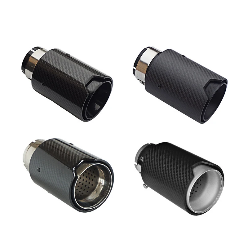 

1PCS Suitable For Bmw 1/2/3/5/6 Series Modified Exhaust Pipe Carbon Fiber Tailpipe Stainless Steel Tailpipe Muffler