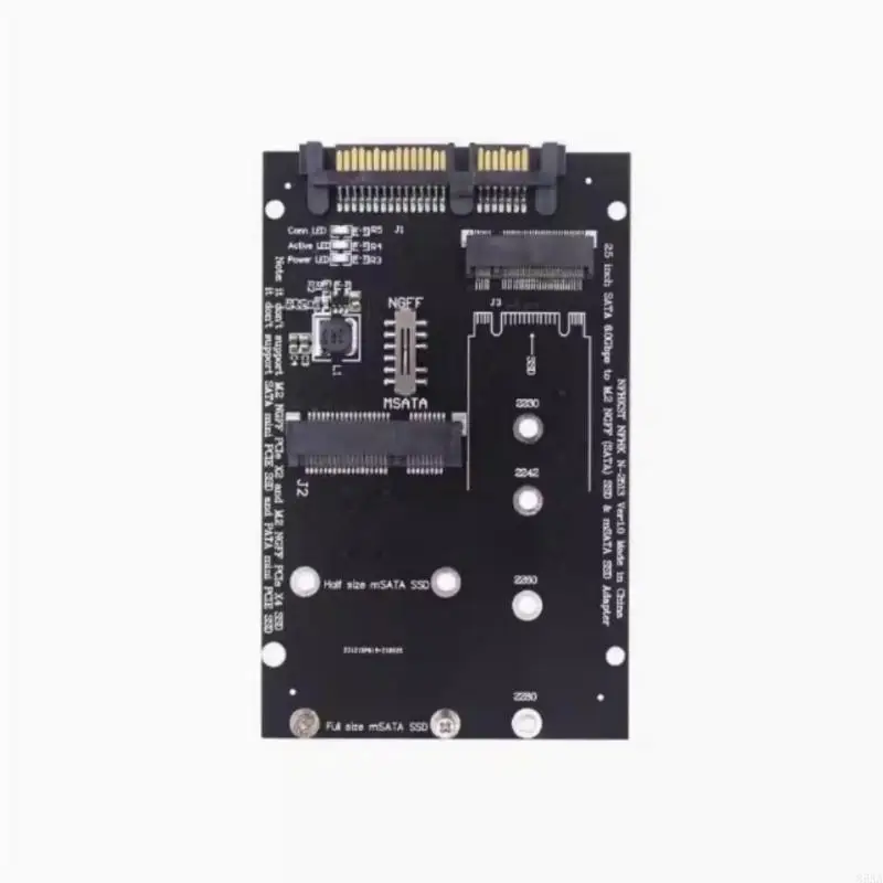 85AA SATA3 to M.2 NGFFs MSATA Converters Card M.2 SATA3 Adapter Board for PC