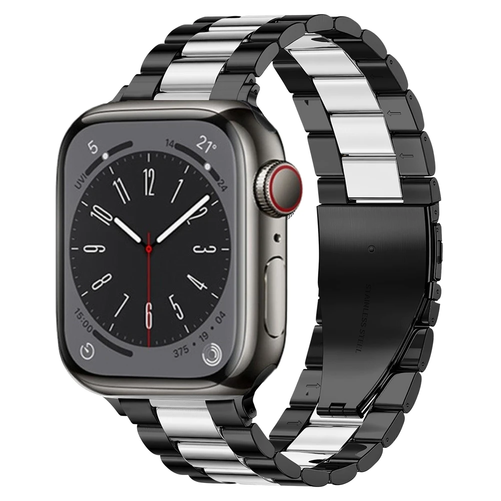 Premium Stainless Steel Metal Watch Strap - Elegant Bracelet Band