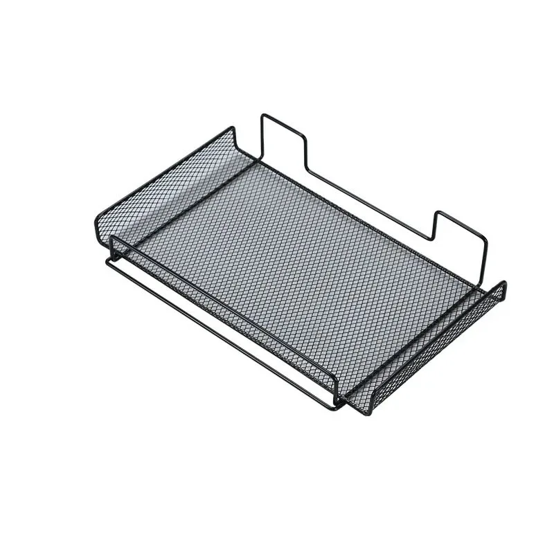 Self-adhesive Shelf Wall-mounted No-drill Storage Box Dish Drying Rack Kitchen Spice Wall Router Rack TV Set-top Box kitchen storage rack dish drying rack spice rack kitchen organizer spice storage shelf kitchen organizer rack wall mounted hook rack