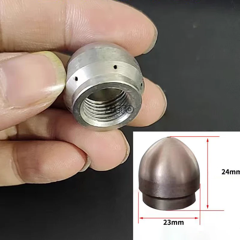 Stainless Steel High-pressure Nozzle Cleaning And Dredging Machine Small Car Washing Machine Accessories Dredging Sewage Holes