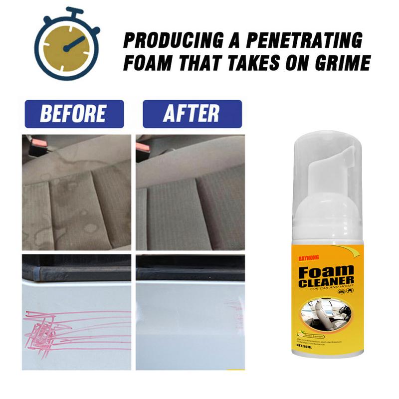Car Cleaning Spray Foam – Penetrating Grime and Dirt Lifter