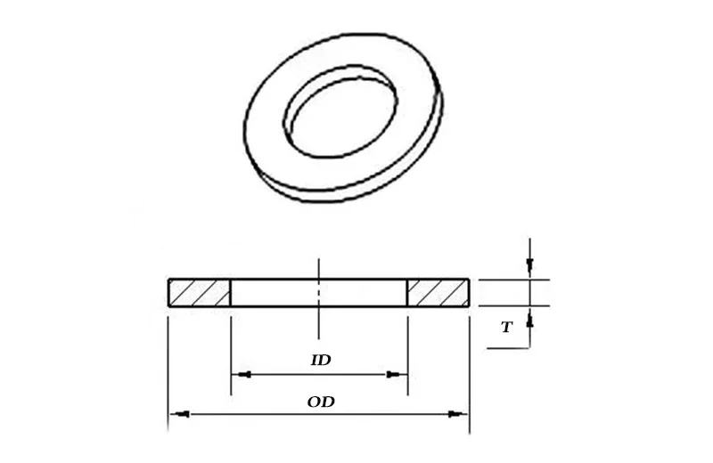 Nylon Washers Plastic Washers M3M4M5M6M8M10M12M14M16M18M20M22 Clear Nylon Plain Plastic Flat Round Gasket PE Transparent Shim Insulating Ring
