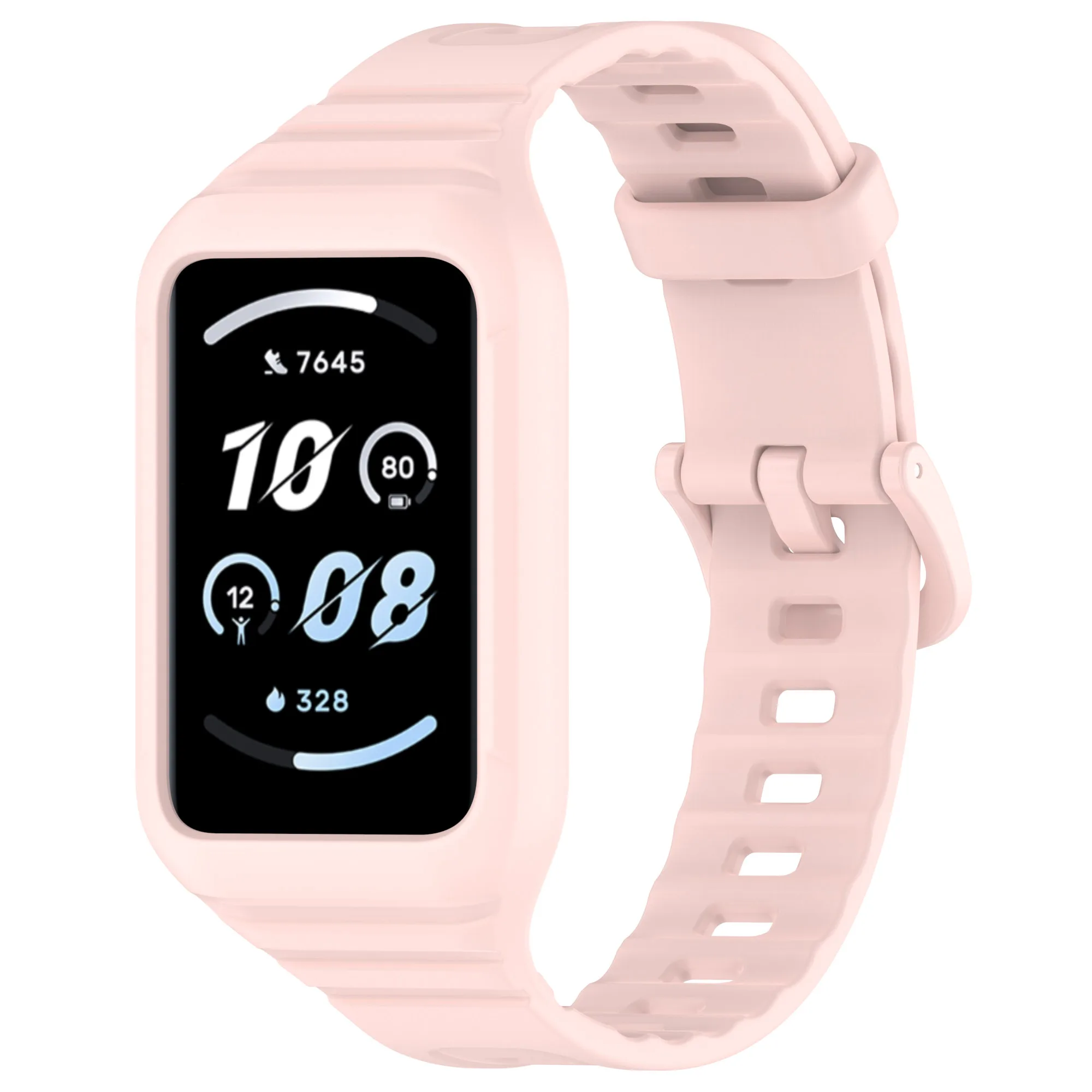 Enhanced Silicone Strap - Durable and Adjustable Single-Color Watchband