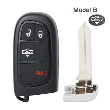 Keyforkess 433MHz ID46 Chip GQ4-54T 2 1/ 3 1/ 4 1 3 4 5 pulsante Smart Chiave A Distanza Fob per Ram 1500 2500 3500 2013-2018 - KEYECU 433MHz ID46 Chip GQ4 54T 2 1 3 1 4 1 3 4 5