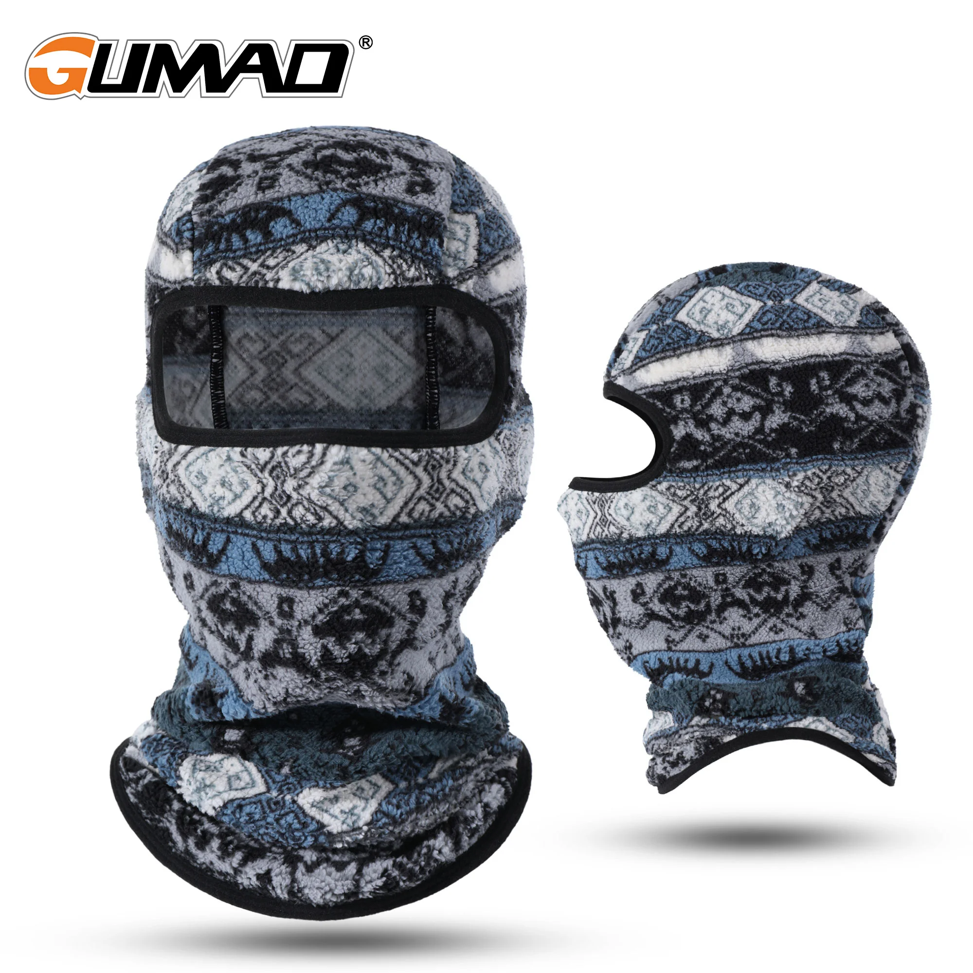 Cycling Balaclava Helmet Fleece Full Face Mask Warm Mask Ski Bicycle Cycling Sports Balaclava Hat Winter Outdoor Accessories
