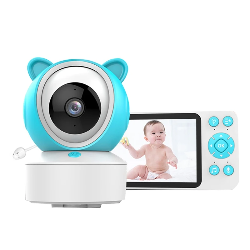 

Tuya 5 Inch 1080P Wireles Baby Monitor Babyphone Security Video Camera Nanny HD Night Vision PTZ Camera Easy Install