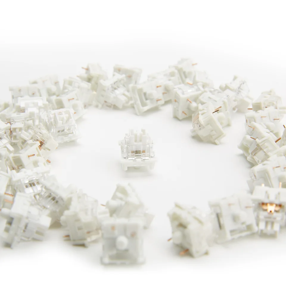 Yunzii-ミルクカスタムメカニカルキーボードスイッチ、ポンステム付き