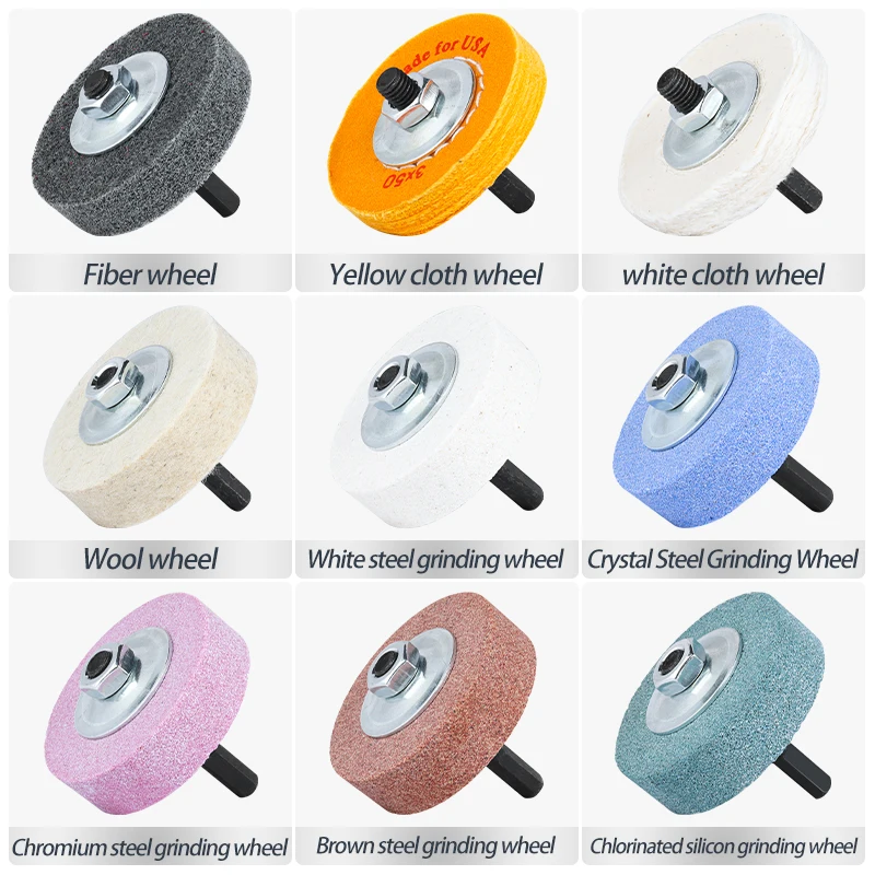 3-Inch Silicone Carbon Grinding and Polishing Wheel for Metal and Rust Removal