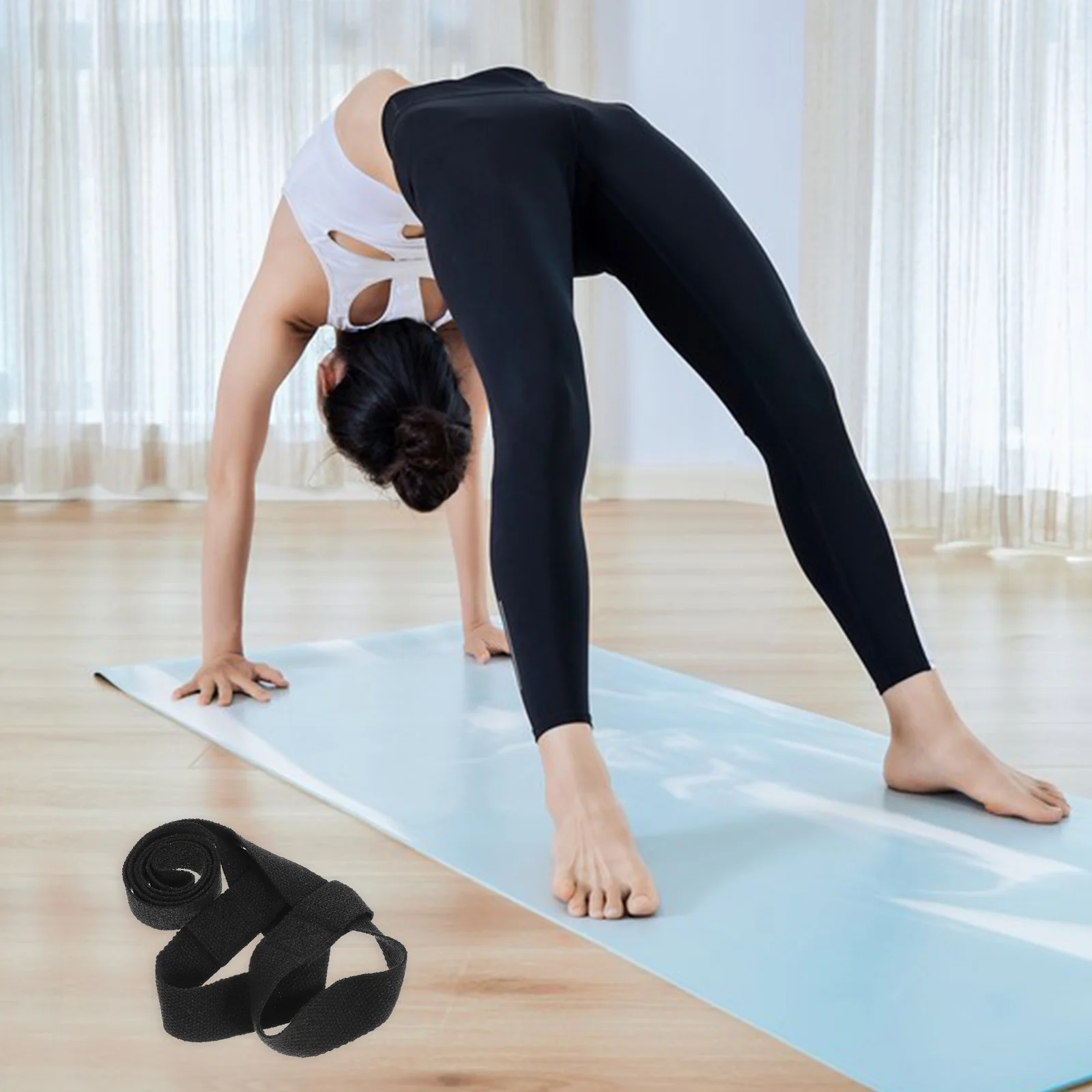 2 Pcs Purple Yoga Mat Straps Durable Carrying Sling Adjustable Holder Supplies Yoga Cushion Belt Fitness Training Strap