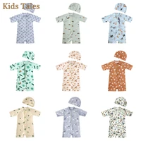 Kids Baby Boy Swimsuit Short Sleeve Zipper Bathing Suit Summer Sunscreen Rash Guard Toddler Suits Swimwear for Girls 1-7 Years 1