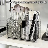 2 Holes Cosmetic Storage Box Makeup Brush Holder Organizer Lipstick Eyebrow Pencil Bathroom Storage Display Stand 1