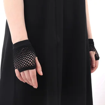 Damen sexy aushöhlen Handschuhe kurze Netz handschuhe finger lose Netz handschuhe Punkrock Nachtclub Party Arm wärmer Handschuhe-Damen sexy aush hlen Handschuhe kurze Netz handschuhe finger lose Netz handschuhe Punkrock Nachtclub Party Arm