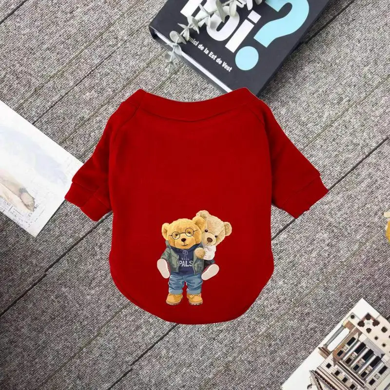 고양이/강아지 용수철 및 가을 패션 트렌드 프린트 후드, 애완 동물용, 모자 없이 따뜻하고 편안함 유지