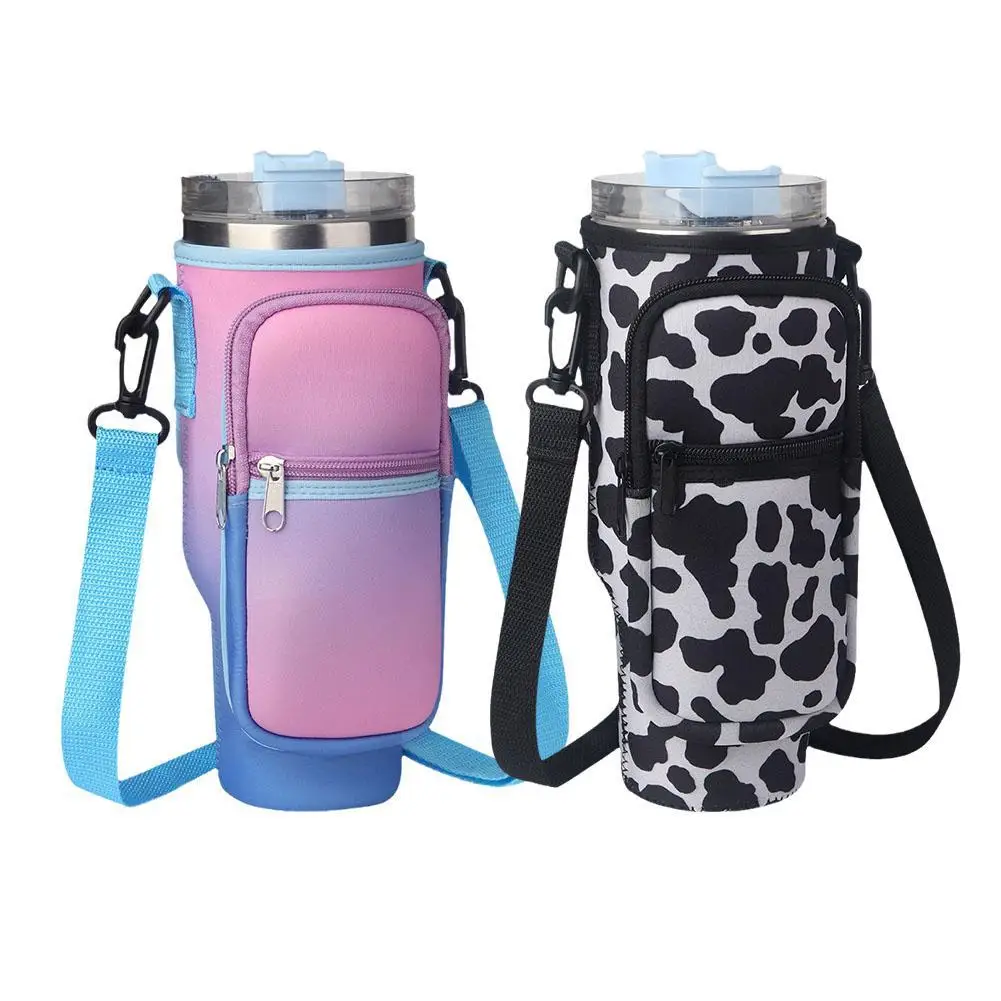 

For Nuovoware Water Bottle Carrier Bag Water Bottle Holder With Adjustable Shoulder Strap For Hiking -Without Bottle