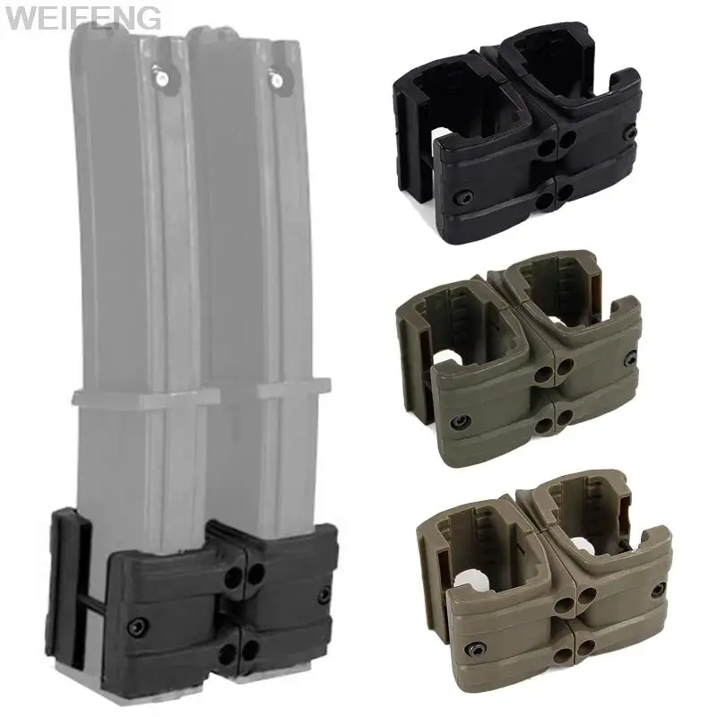Tactical Dual MP7 Magazine Parallel Coupler Airsoft Rifle MP7 Mag Connecter Clip Magazine Clamp Link Hunting Accessories