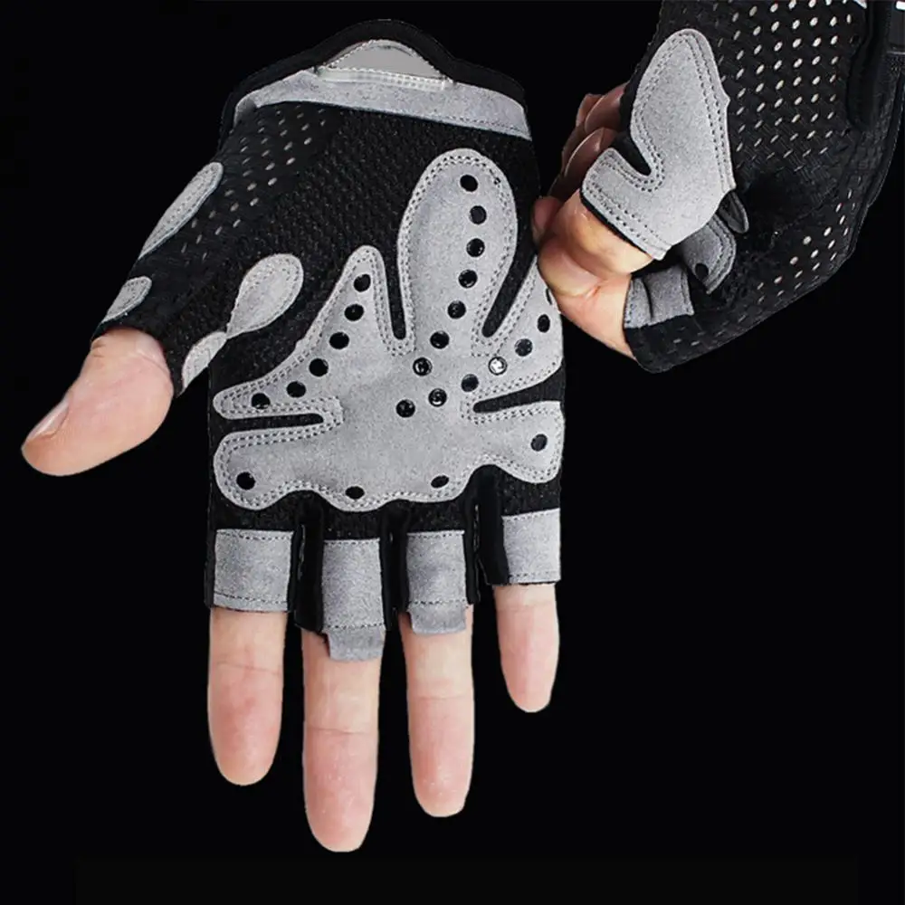 Sports Half Finger Gloves Unisex Breathable Anti-slip Weight Lifting Yoga Gym Gloves